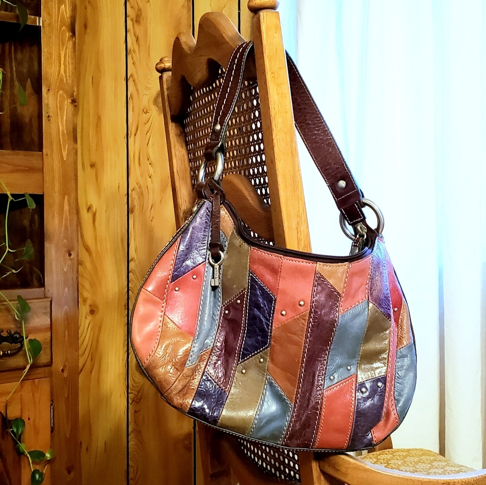 Multicolored Fossil purse